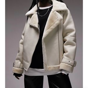 Top shop Women’s size US 6 bomber fleece jacket